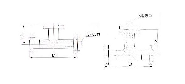 直流式T型過(guò)濾器流向圖 直流式T型過(guò)濾器流向圖